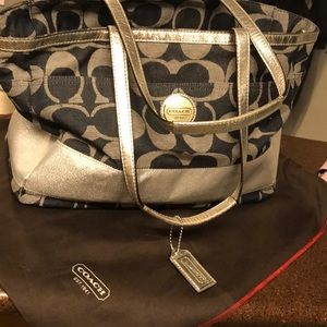 Coach Diaper bag with Matching Wristlet